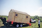 10' X 16' Shed Delivery Unloading
