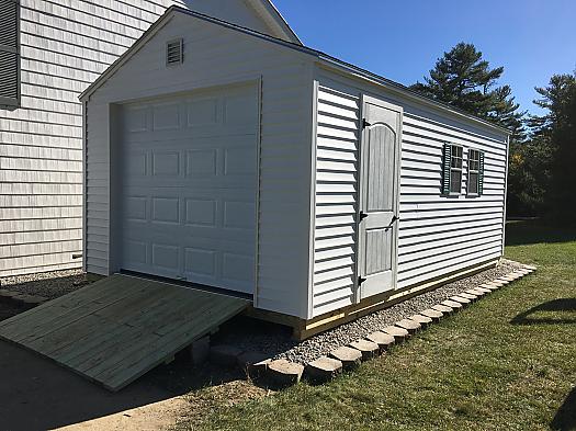 12' X 20' Vinyl Garage Shed