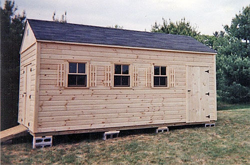 10' X 18' Shed with 7' Pine Walls